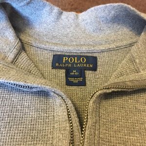 Polo by Ralph Lauren Shirts & Tops - Boys Medium Gray Quarter Zip Polo by Ralph Lauren Shirts & Tops - Boys Medium Gray Quarter Zip